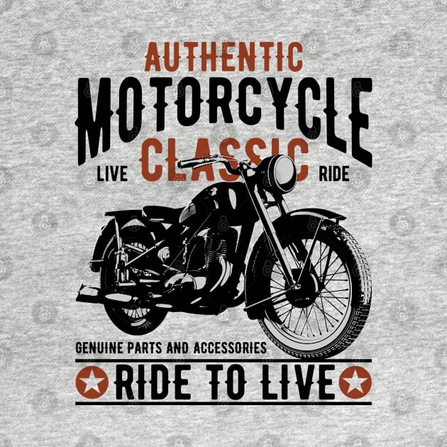 Authentic motocycle classic by Design by Nara